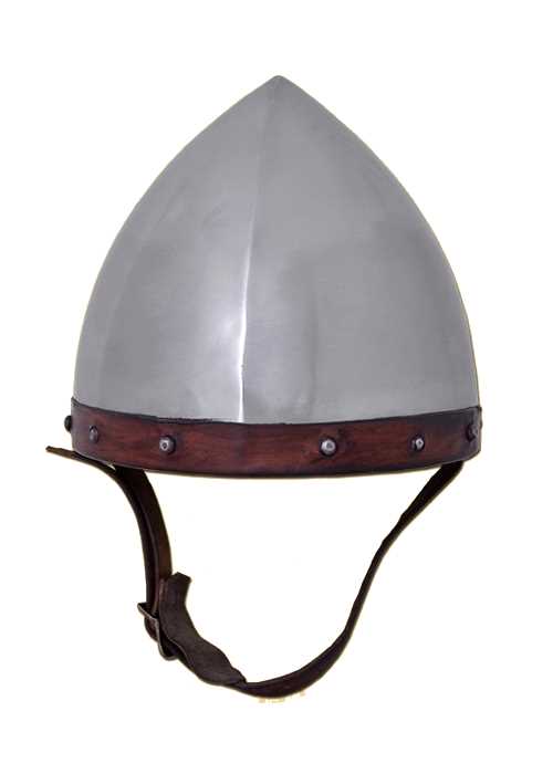 Bild  Helm der Bogenschützen Stahl mit Lederinlet

