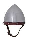 Helm der Bogenschützen Stahl mit Lederinlet