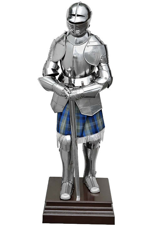 Bild  Ritterrüstung mit Schwert und Ständer
