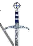 Abb. Schwert Robin Hood silber/blau 