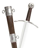 Hospitaler Schwert Sword of Malta mit Schwertgurt und Scheide